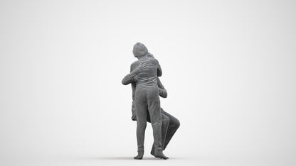 realistic 3D human girl kids, archviz people FBX OBJ for Blender, wireframe side view