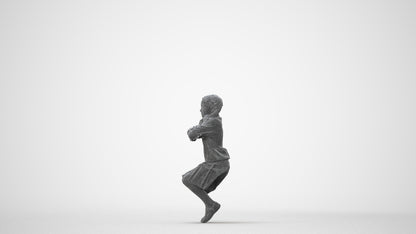 scanned 3D girl kids, photogrammetry people for Enscape and V-Ray, square thumbnail