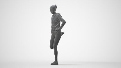 realistic 3D people woman sport, render-ready for V-Ray and Corona, FBX OBJ, square thumbnail