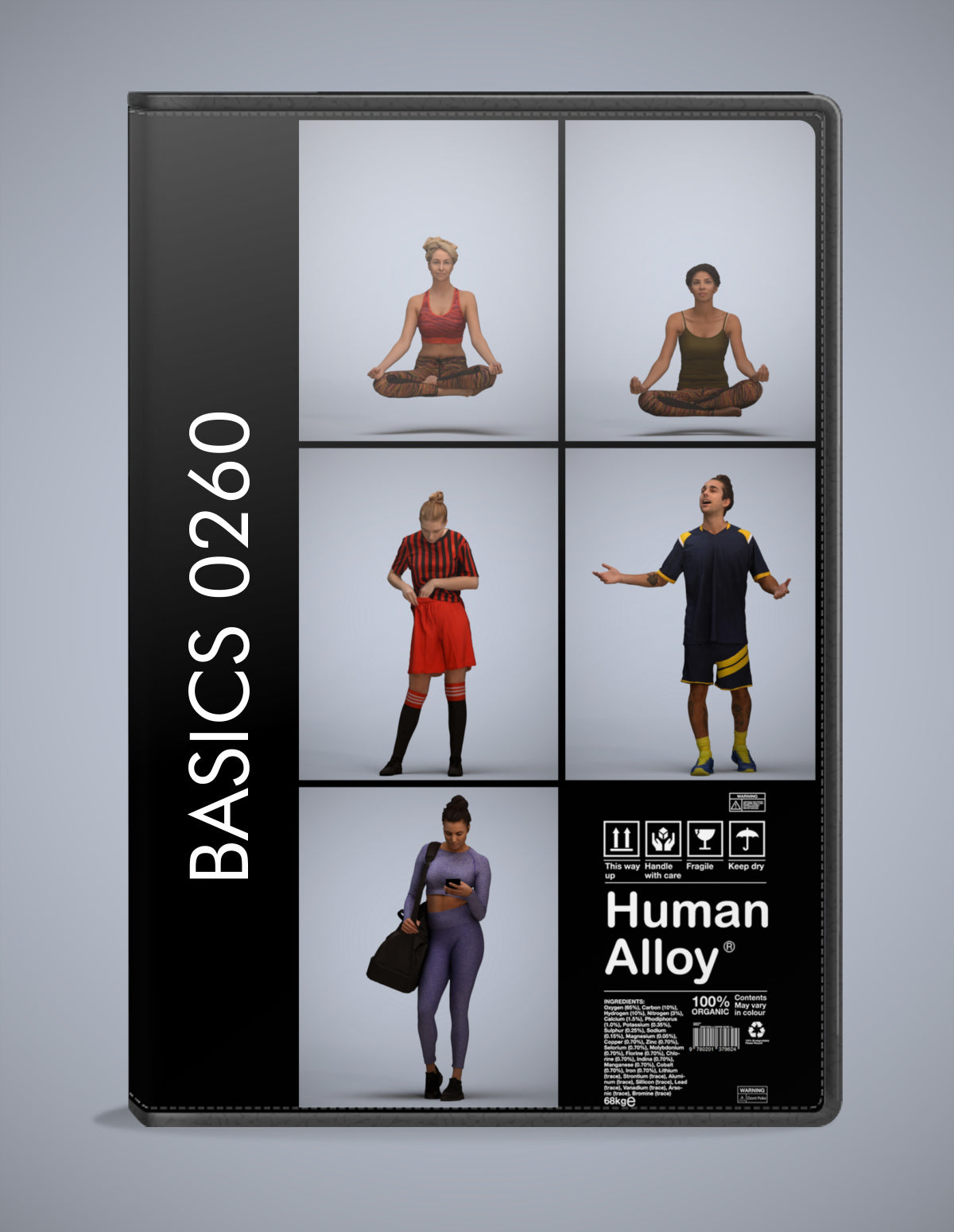 photogrammetry 3D people sport collection, 5 realistic human models archviz FBX