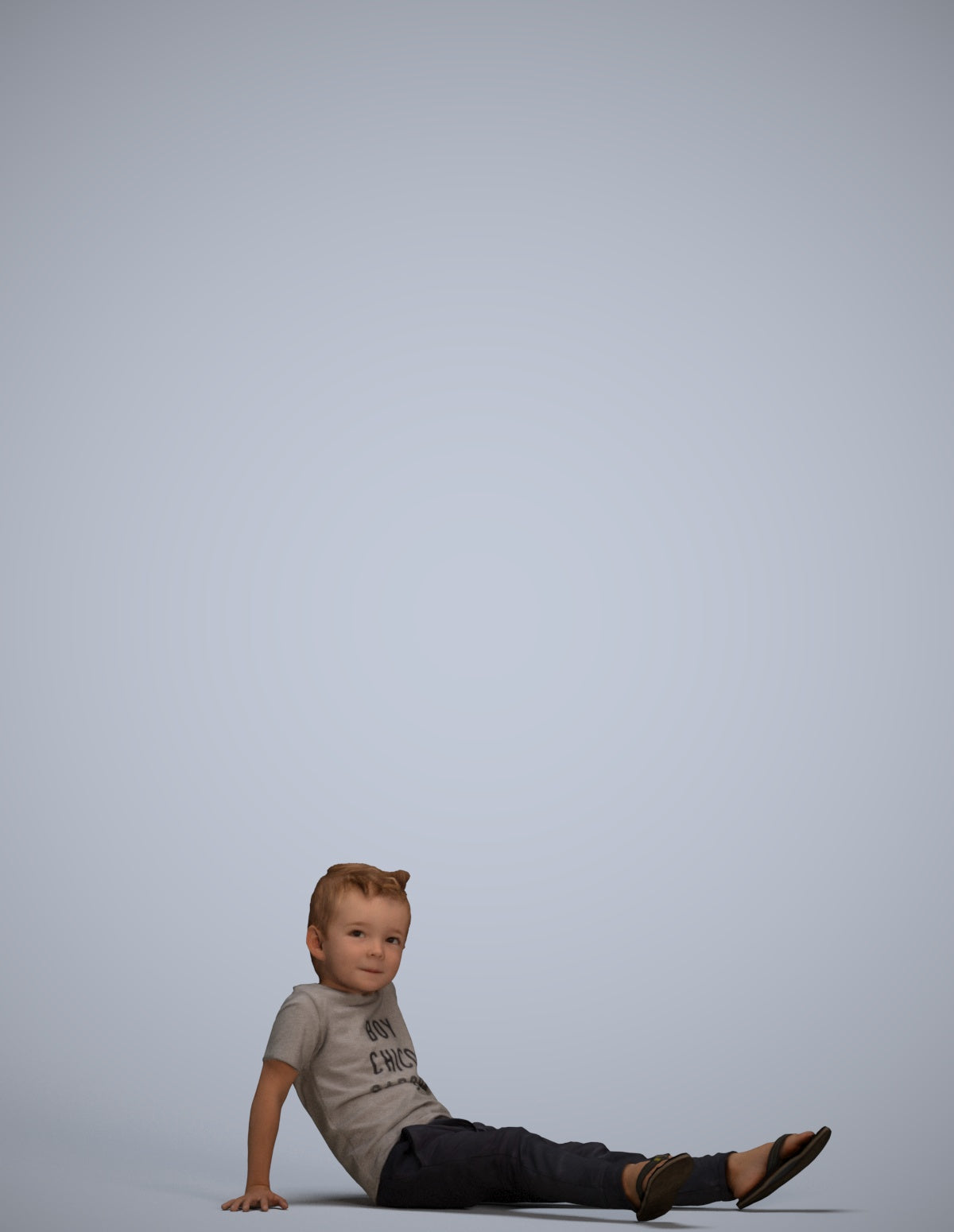 realistic 3D people boy casual kids, render-ready for V-Ray and Corona, FBX OBJ