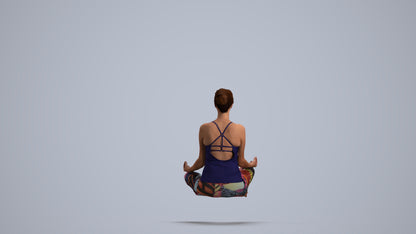 realistic 3D woman sport, scanned archviz people for Blender and 3ds Max, front view render