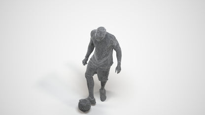 realistic 3D man sport, scanned archviz people for Blender and 3ds Max, wireframe three-quarter view