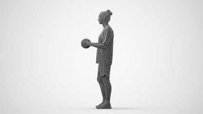3D people model woman sport, scanned human for 3ds Max rendering, square thumbnail