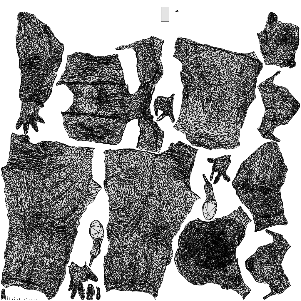 3D people model woman business standing, scanned human for 3ds Max rendering, wireframe top-down view