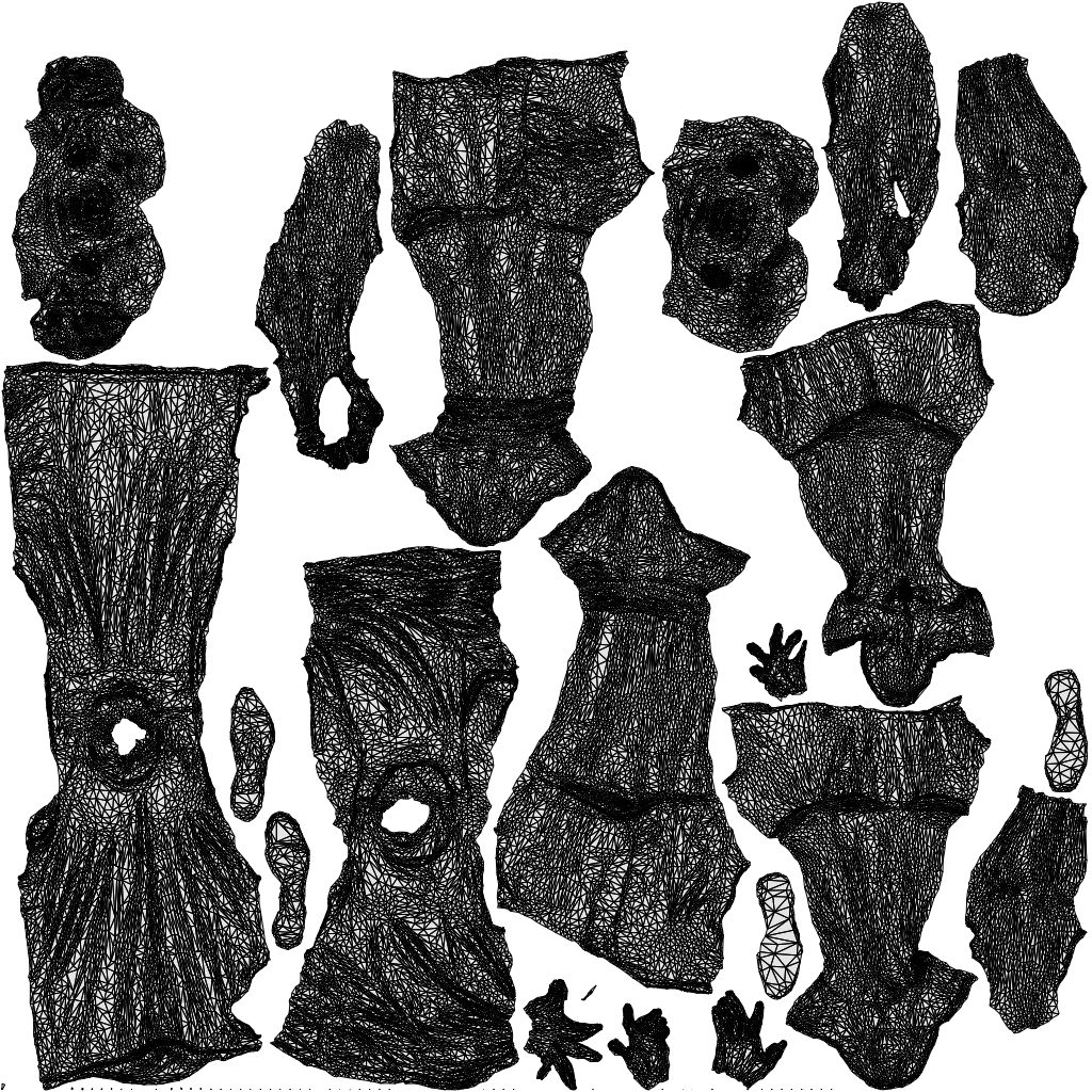 3D human model woman sport, photogrammetry scanned person for archviz, wireframe top-down view