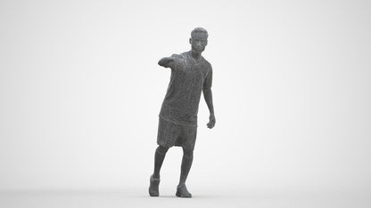 realistic 3D people man sport, render-ready for V-Ray and Corona, FBX OBJ, three-quarter front view render