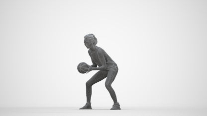 realistic 3D people woman sport, render-ready for V-Ray and Corona, FBX OBJ, wireframe back view