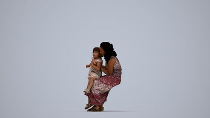 photogrammetry 3D boy casual kids, realistic human model archviz FBX, top-down view render