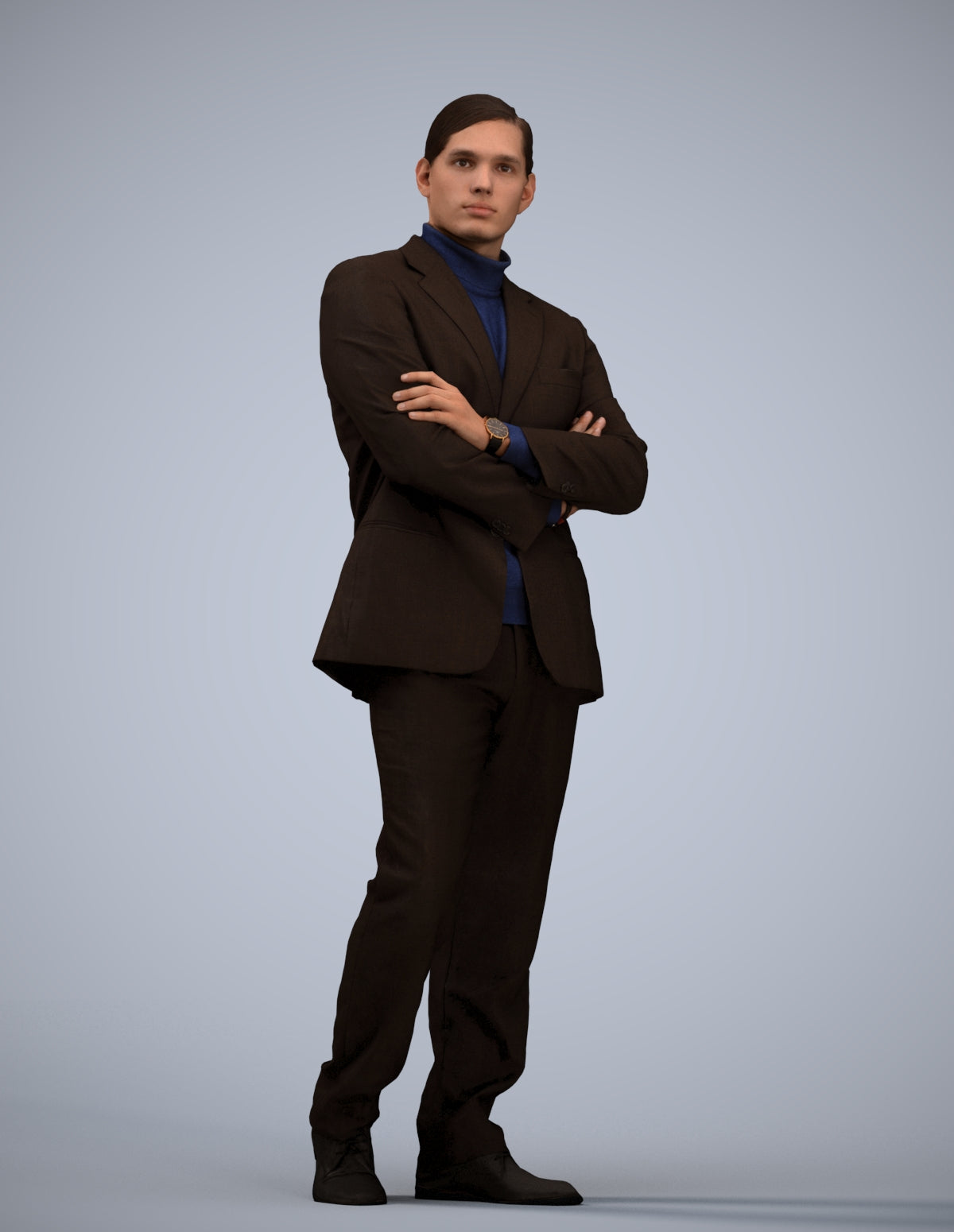 realistic 3D people man business, render-ready for V-Ray and Corona, FBX OBJ