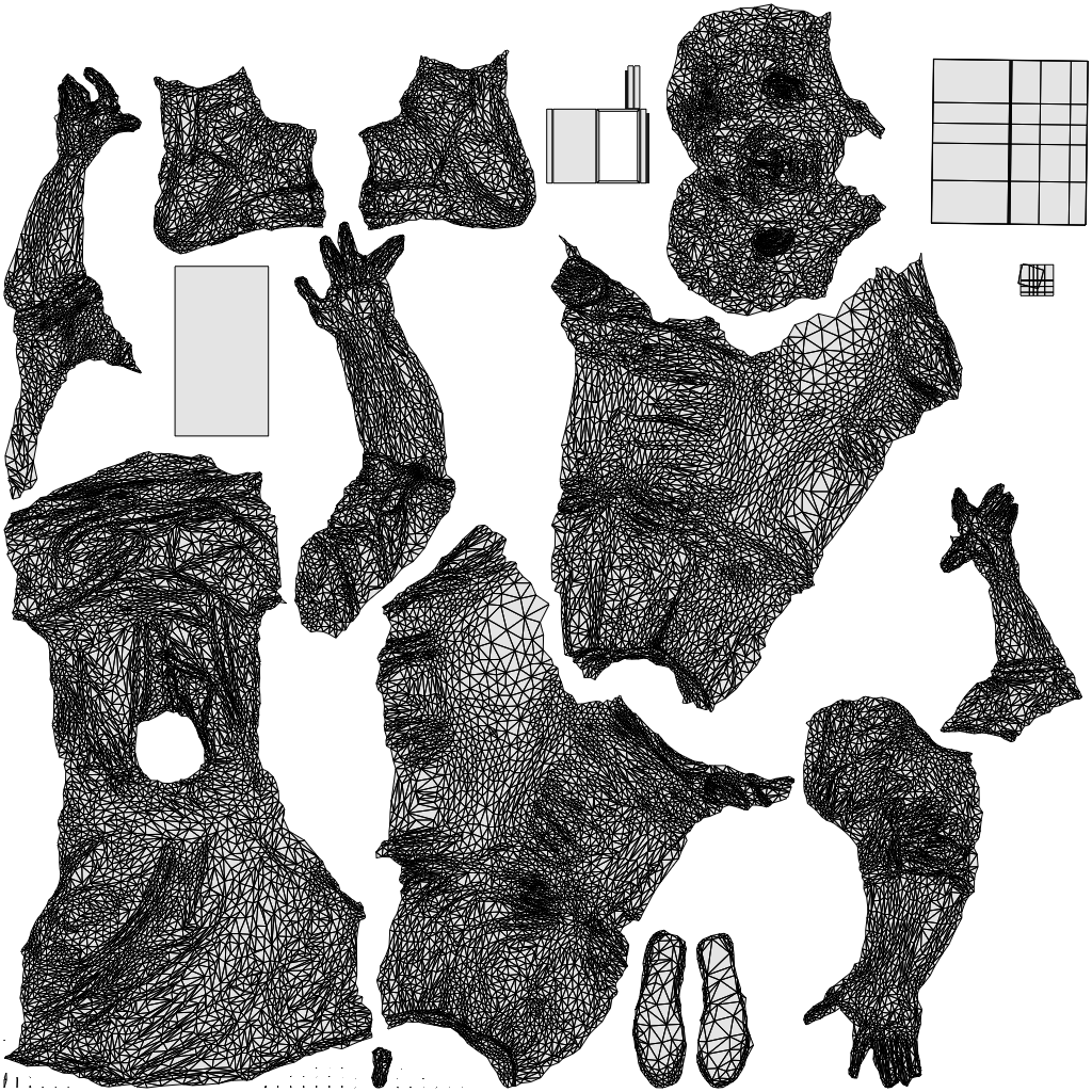 photogrammetry 3D man casual sitting, realistic human model archviz FBX, wireframe top-down view