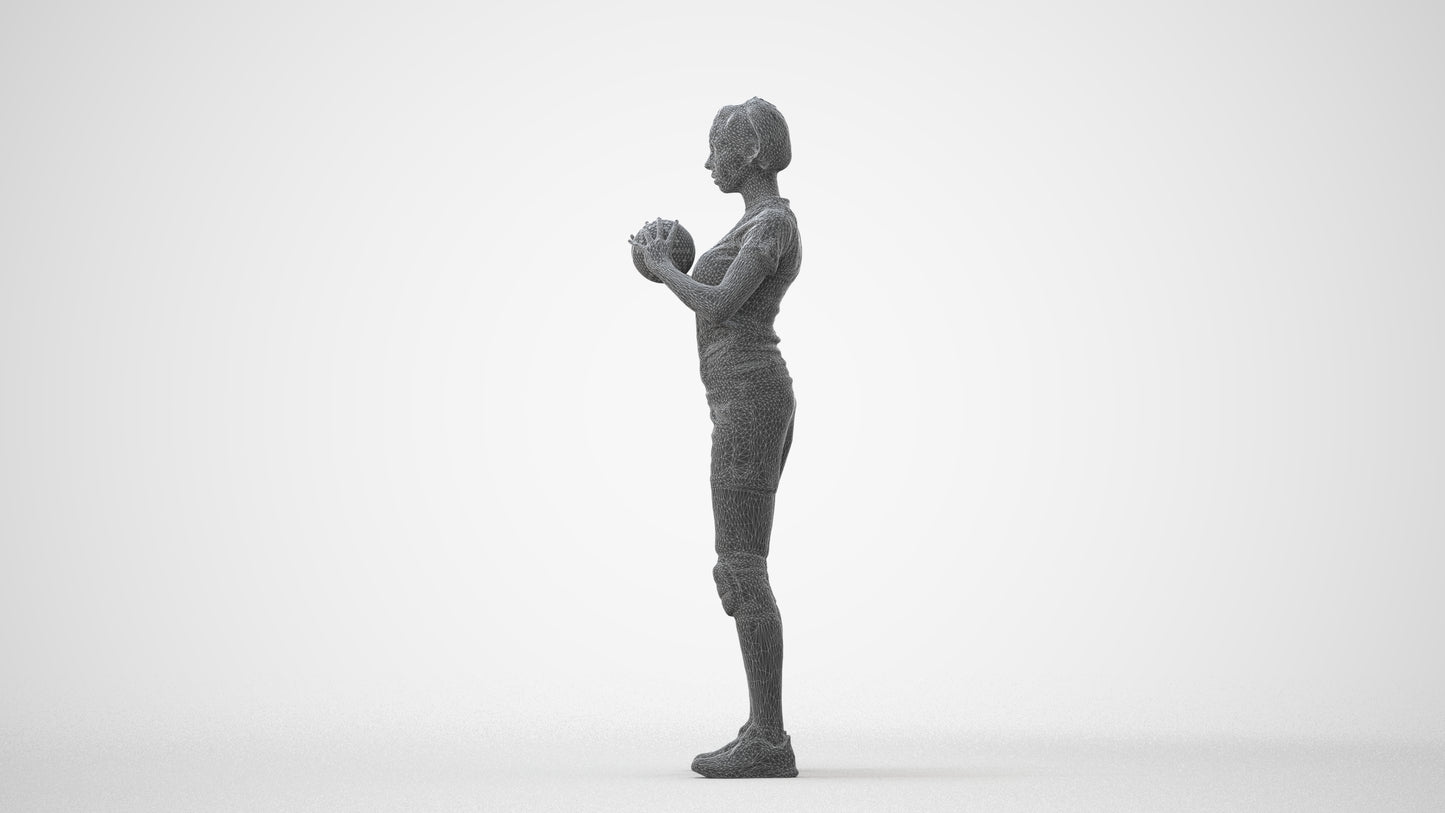 realistic 3D people woman sport, render-ready for V-Ray and Corona, FBX OBJ, square thumbnail