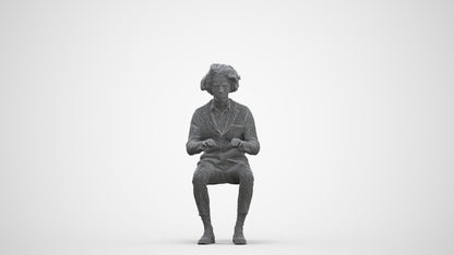 realistic 3D man business, scanned archviz people for Blender and 3ds Max, three-quarter front view render