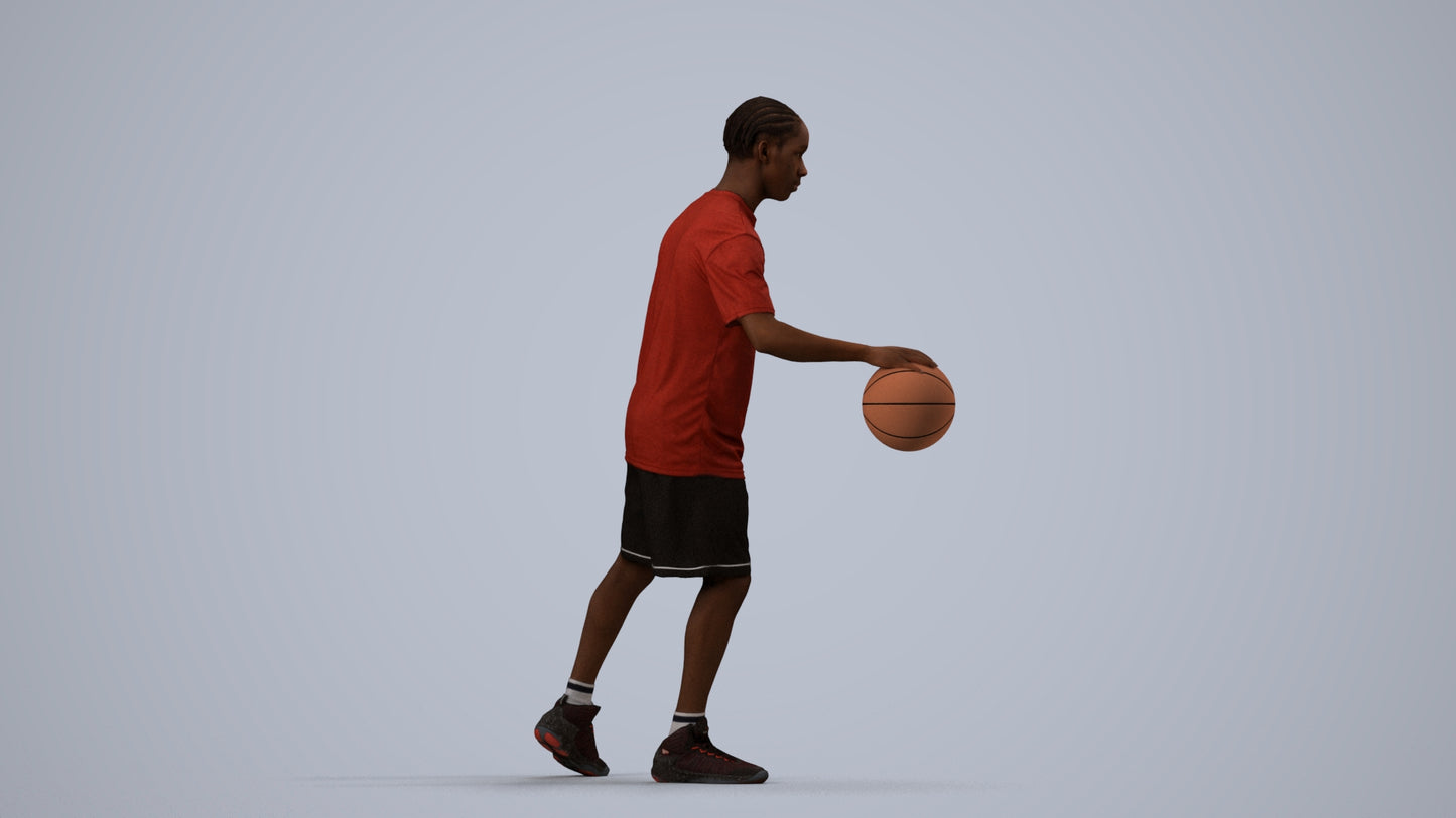 realistic 3D people boy sport kids, render-ready for V-Ray and Corona, FBX OBJ, side view render