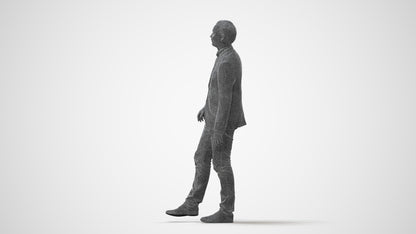 realistic 3D people man business, render-ready for V-Ray and Corona, FBX OBJ, square thumbnail