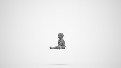 photogrammetry 3D boy casual kids, realistic human model archviz FBX, three-quarter front view render