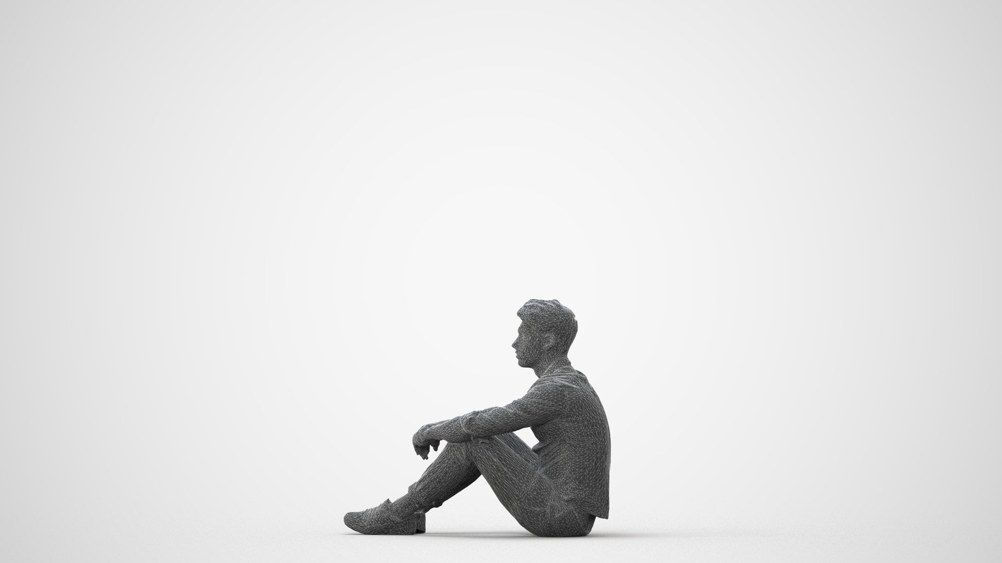 scanned 3D man casual mix, photogrammetry people for Enscape and V-Ray, square thumbnail