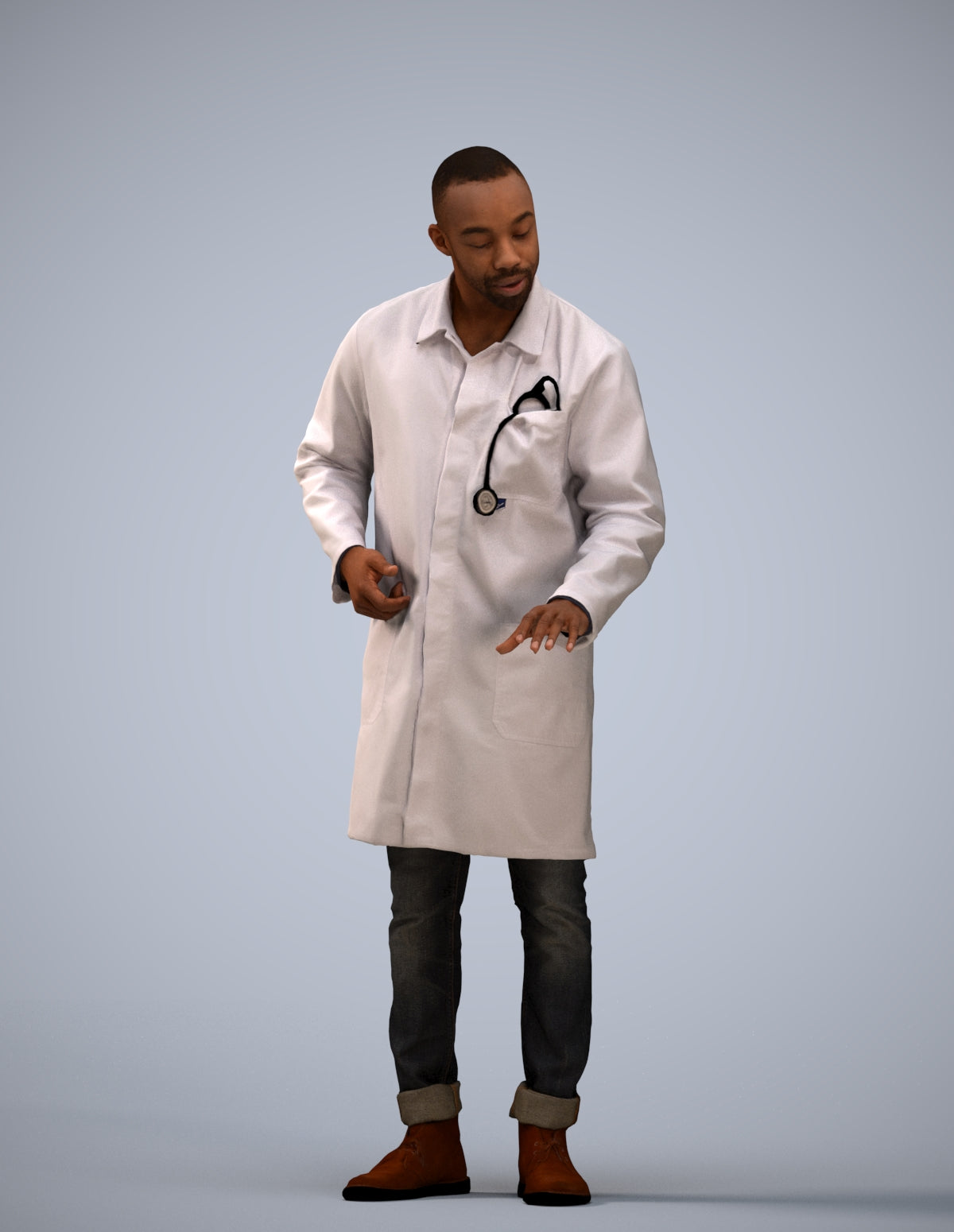 photogrammetry 3D man medical, realistic human model archviz FBX