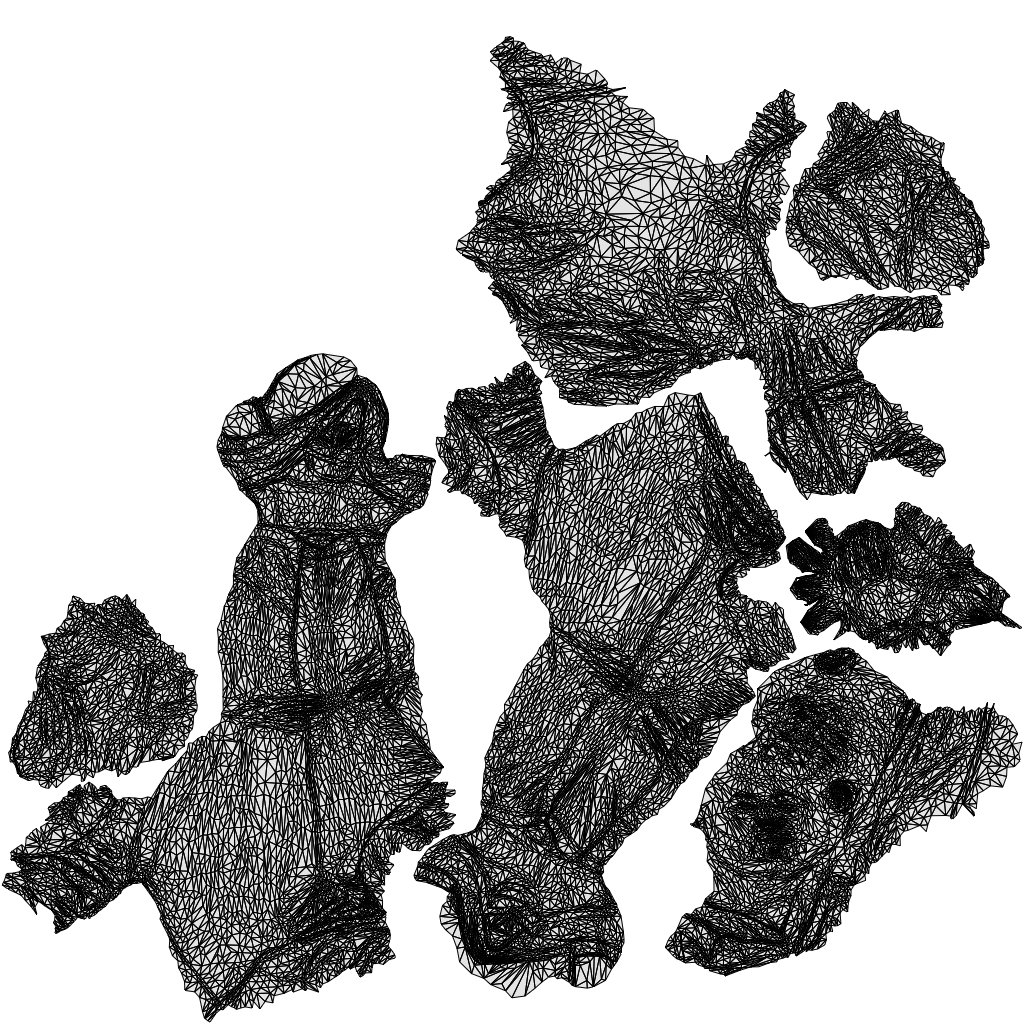 realistic 3D people man business sitting, render-ready for V-Ray and Corona, FBX OBJ, wireframe top-down view