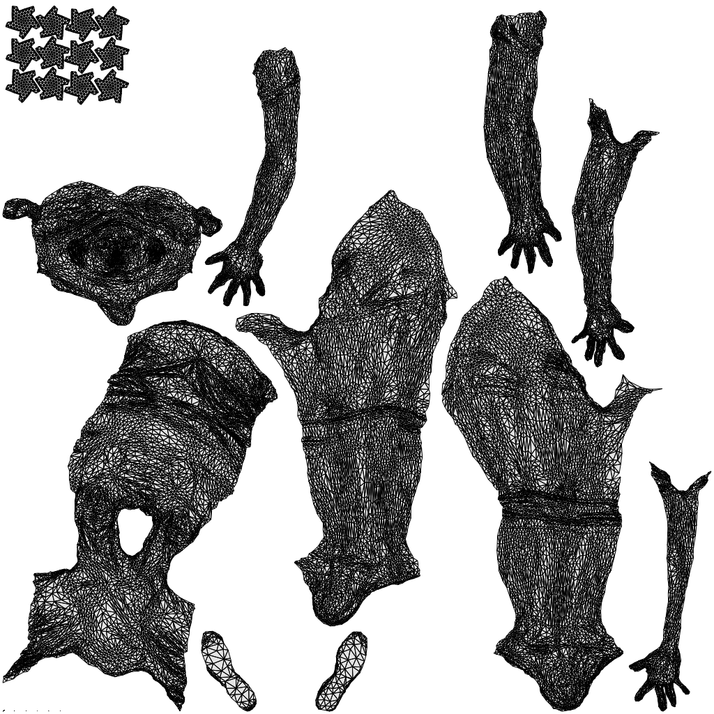 realistic 3D people woman sport, render-ready for V-Ray and Corona, FBX OBJ, wireframe top-down view