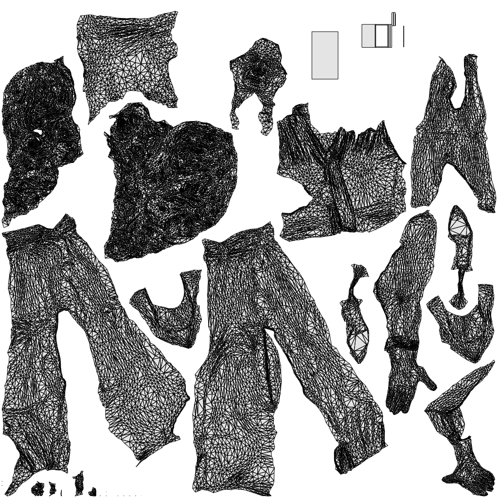 scanned 3D woman casual walking, photogrammetry people for Enscape and V-Ray, wireframe top-down view