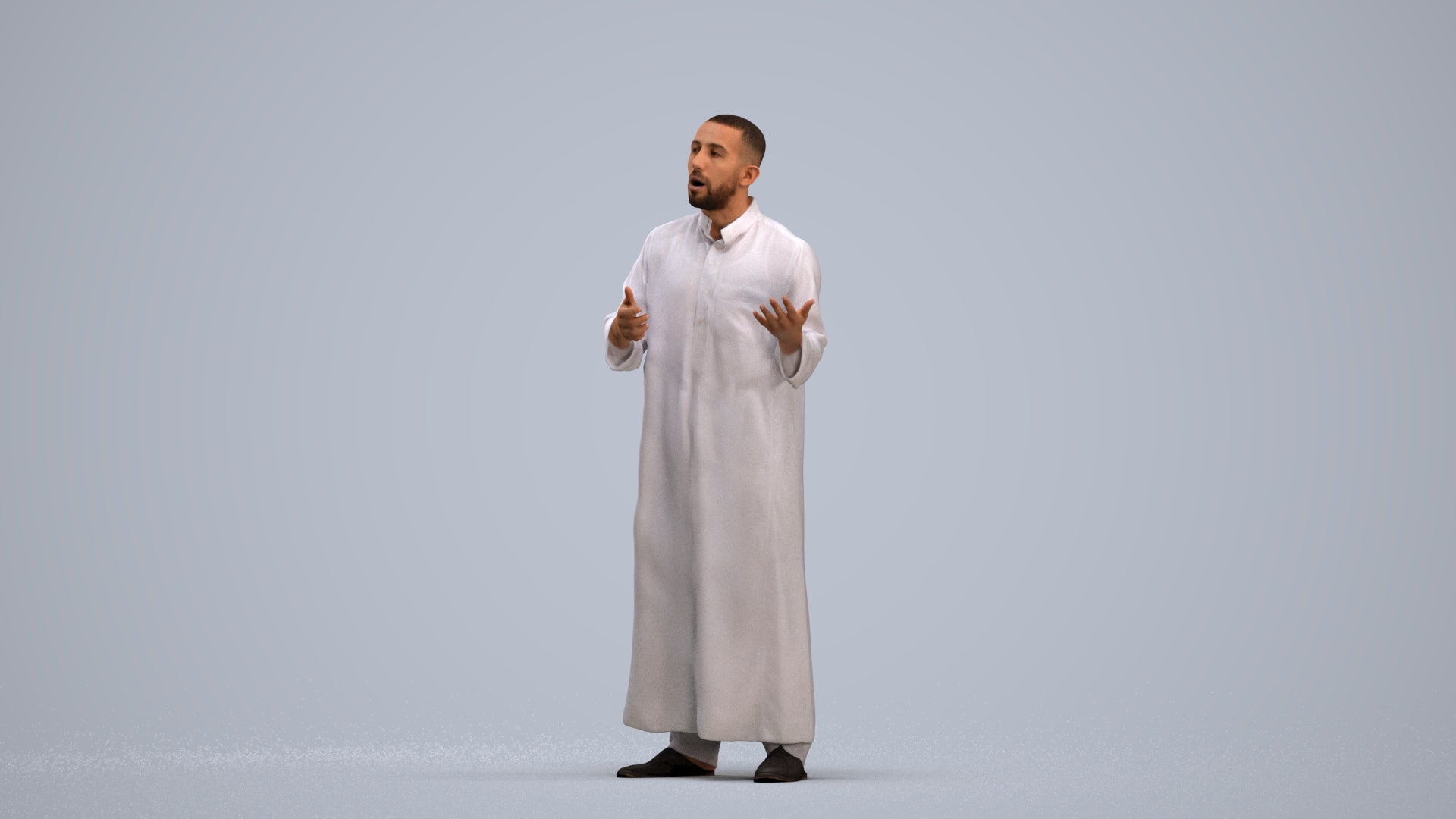 realistic 3D human man standing, archviz people FBX OBJ for Blender, standing pose render