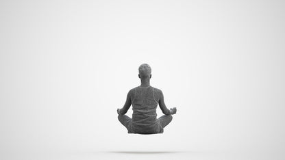 realistic 3D people man sport, render-ready for V-Ray and Corona, FBX OBJ, wireframe front view