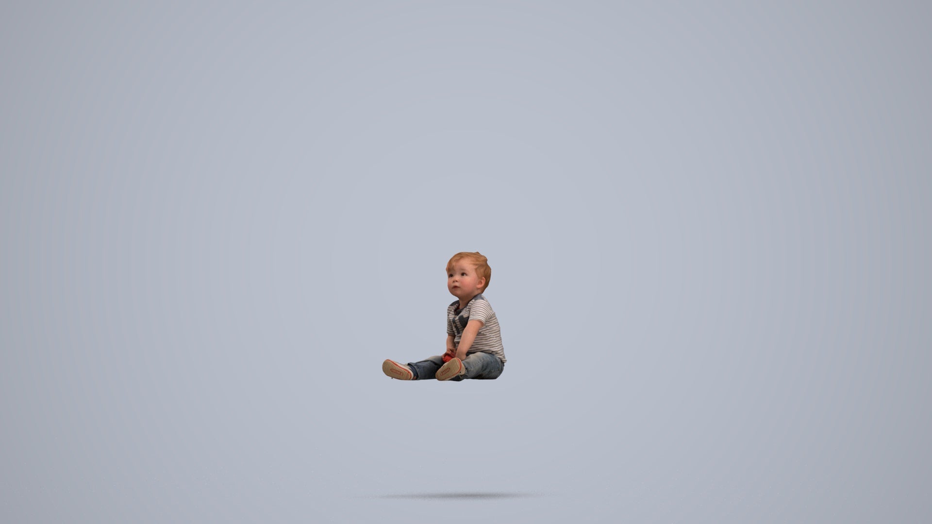 photogrammetry 3D boy casual kids, realistic human model archviz FBX, standing pose render