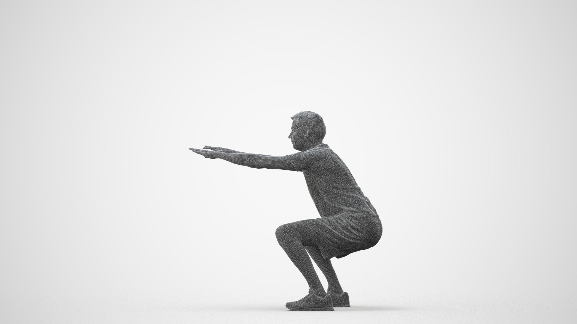 realistic 3D people man sport, render-ready for V-Ray and Corona, FBX OBJ, square thumbnail
