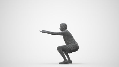 realistic 3D people man sport, render-ready for V-Ray and Corona, FBX OBJ, square thumbnail