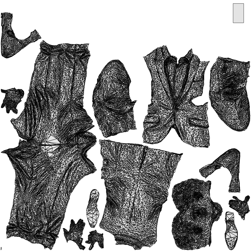 realistic 3D people man business, render-ready for V-Ray and Corona, FBX OBJ, wireframe top-down view