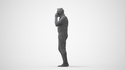 realistic 3D people man casual standing, render-ready for V-Ray and Corona, FBX OBJ, square thumbnail