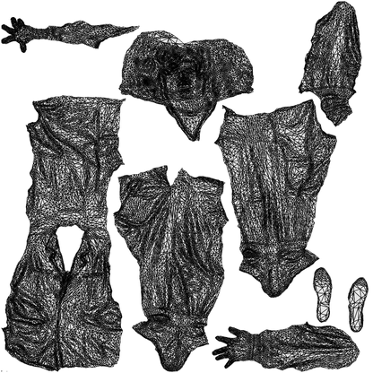photogrammetry 3D man casual formalaffairs, realistic human model archviz FBX, wireframe top-down view