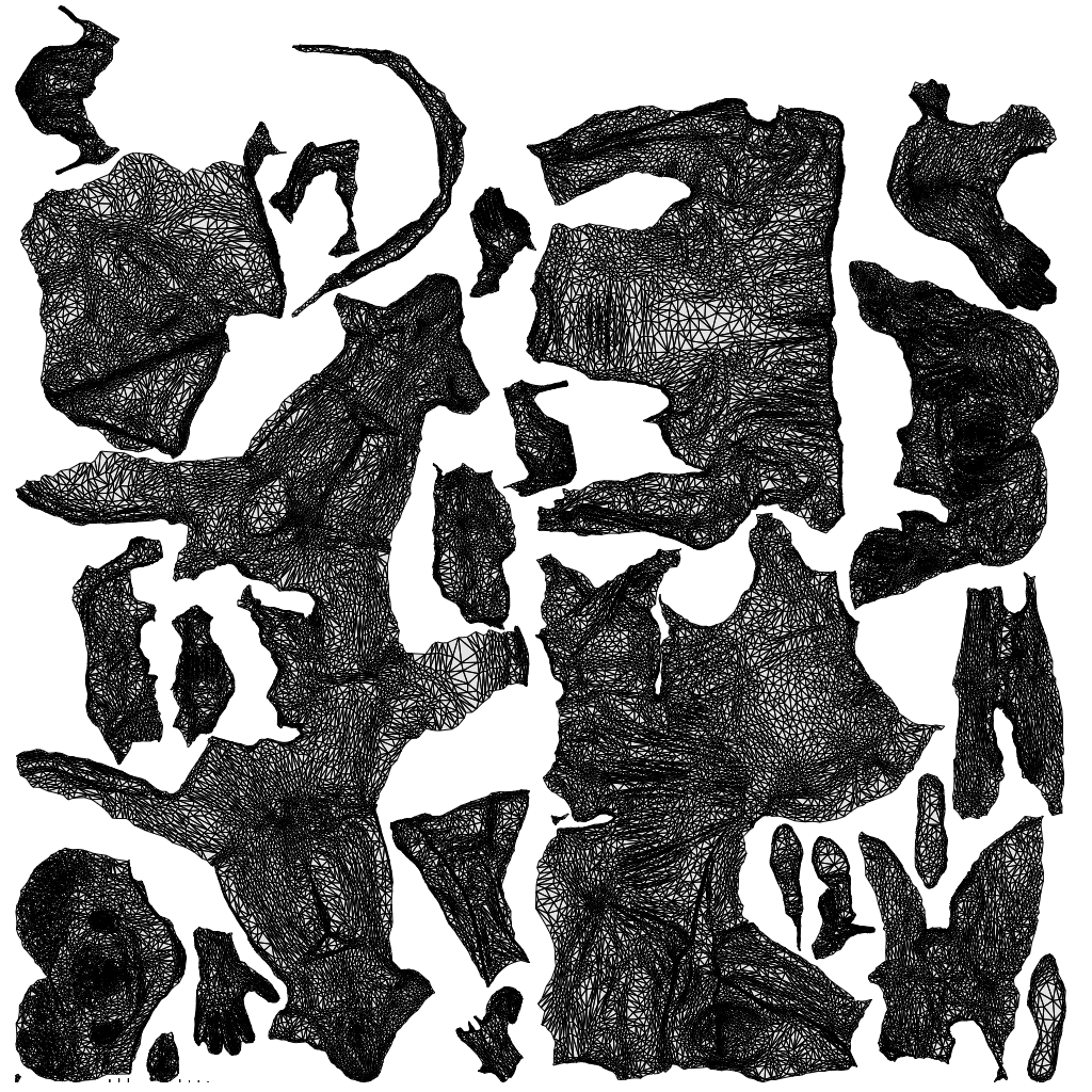 3D people model woman formal couple, scanned human for 3ds Max rendering, wireframe top-down view