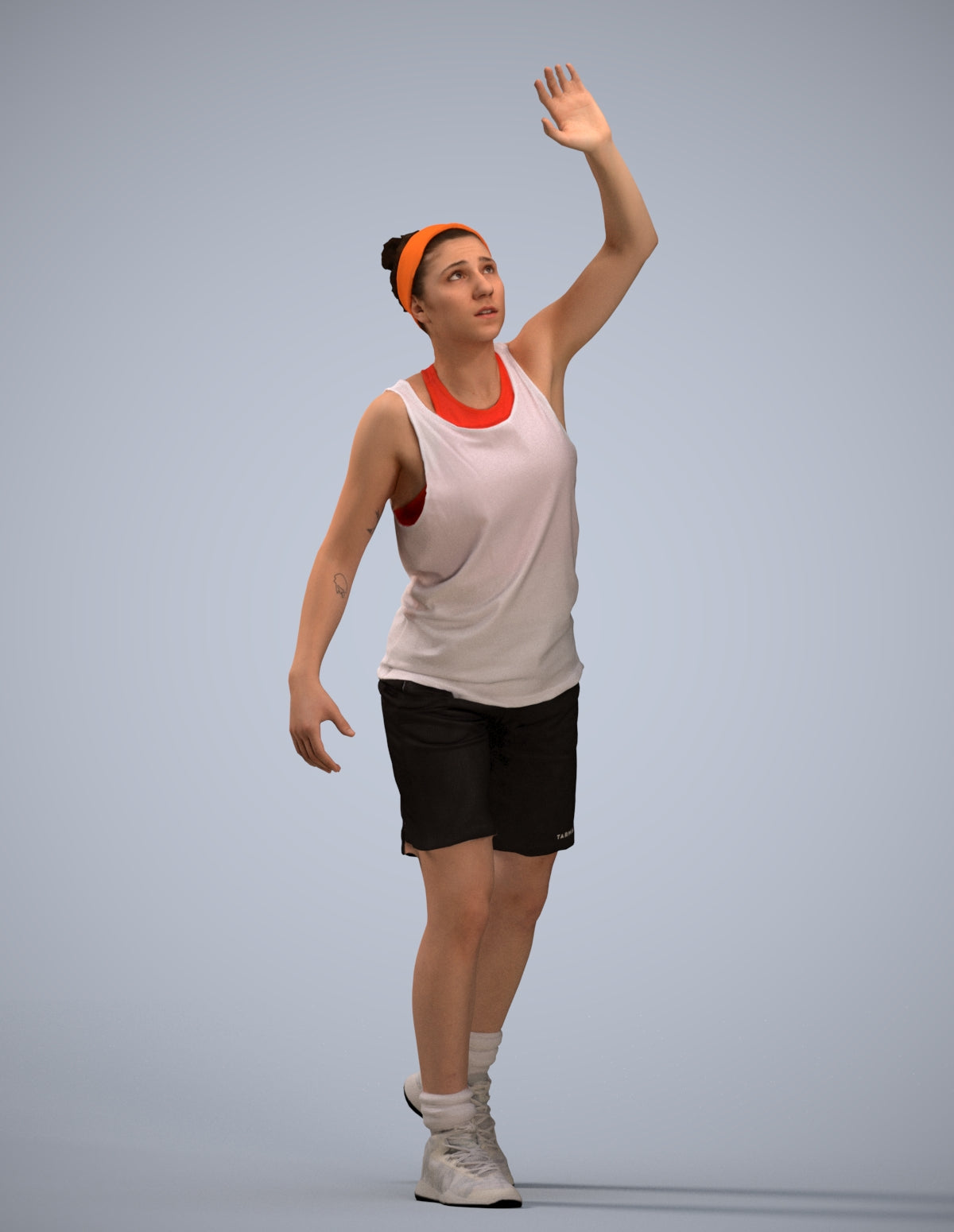 realistic 3D people woman sport, render-ready for V-Ray and Corona, FBX OBJ