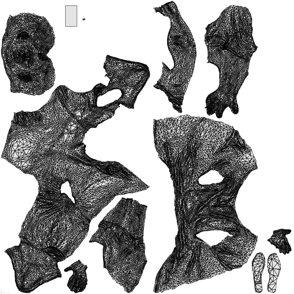 scanned 3D man casual sitting, photogrammetry people for Enscape and V-Ray, wireframe top-down view