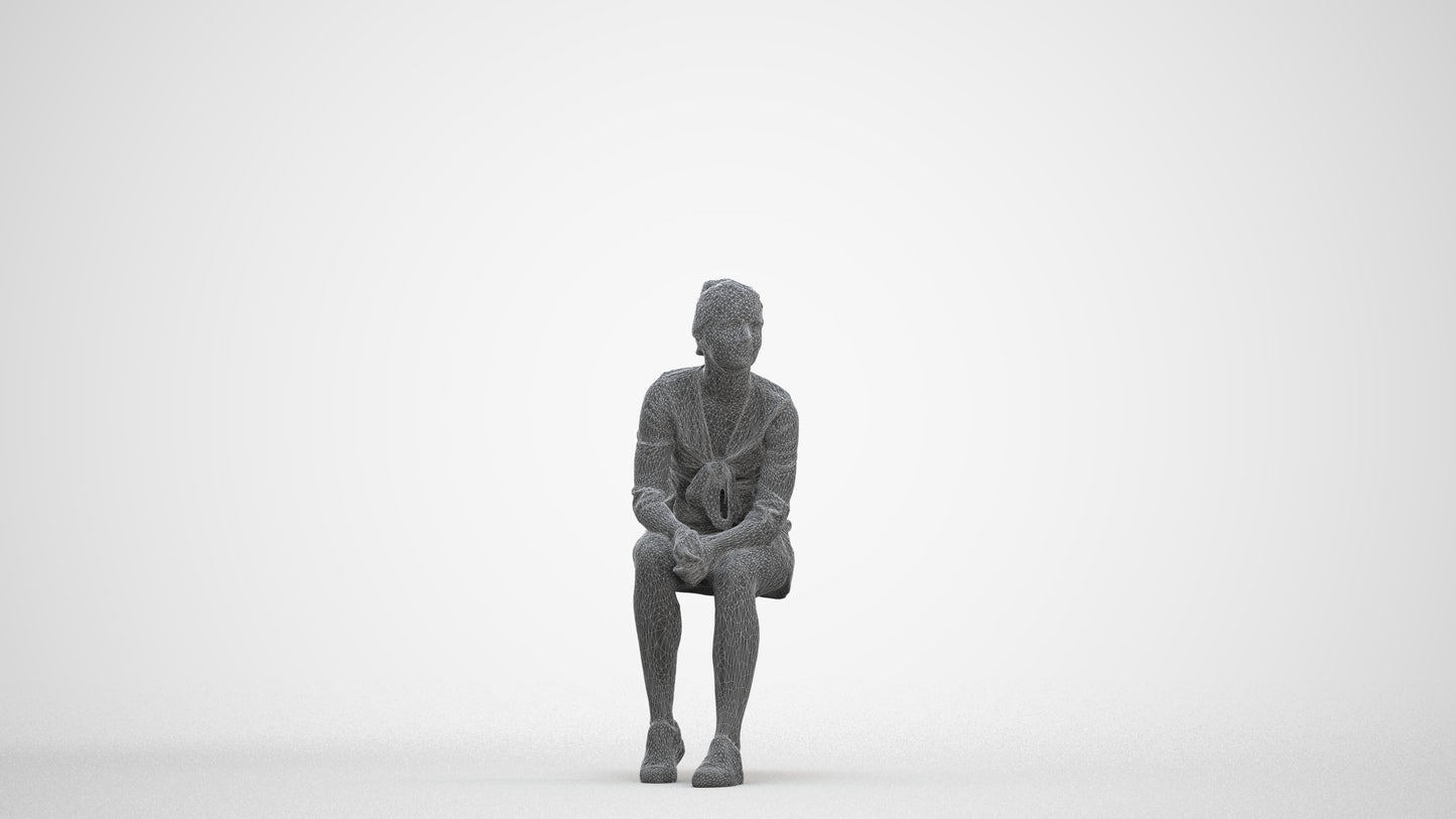 photogrammetry 3D girl casual kids, realistic human model archviz FBX, three-quarter front view render