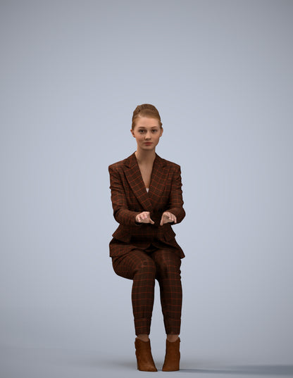 realistic 3D people woman business, render-ready for V-Ray and Corona, FBX OBJ
