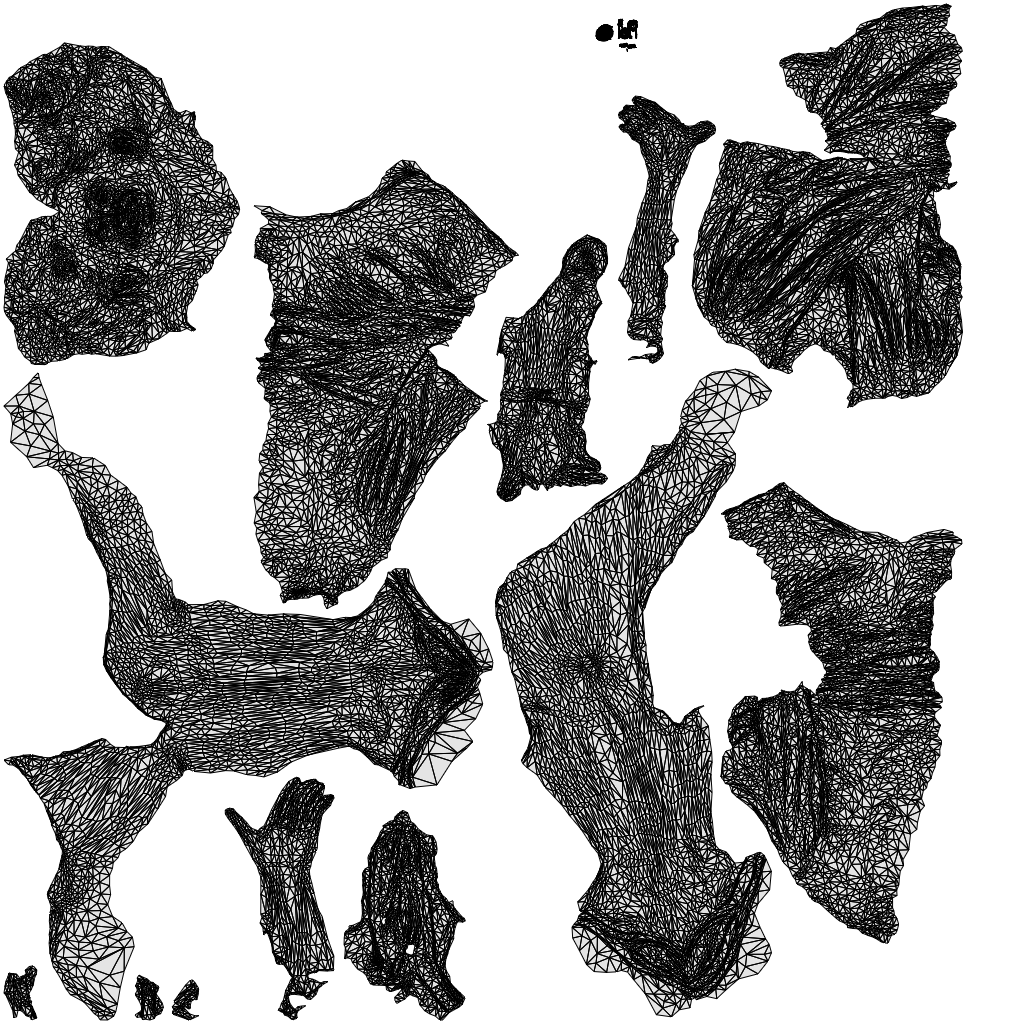 3D people model woman casual sitting, scanned human for 3ds Max rendering, wireframe top-down view
