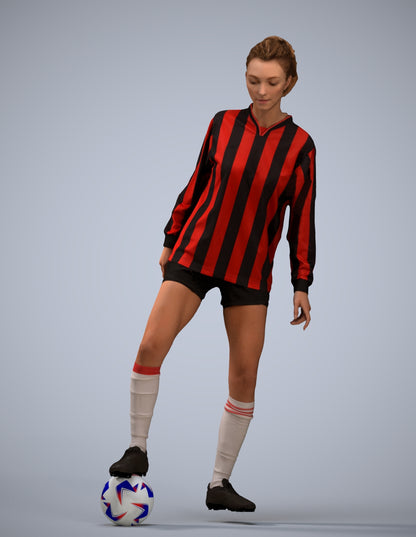 realistic 3D woman sport, scanned archviz people for Blender and 3ds Max