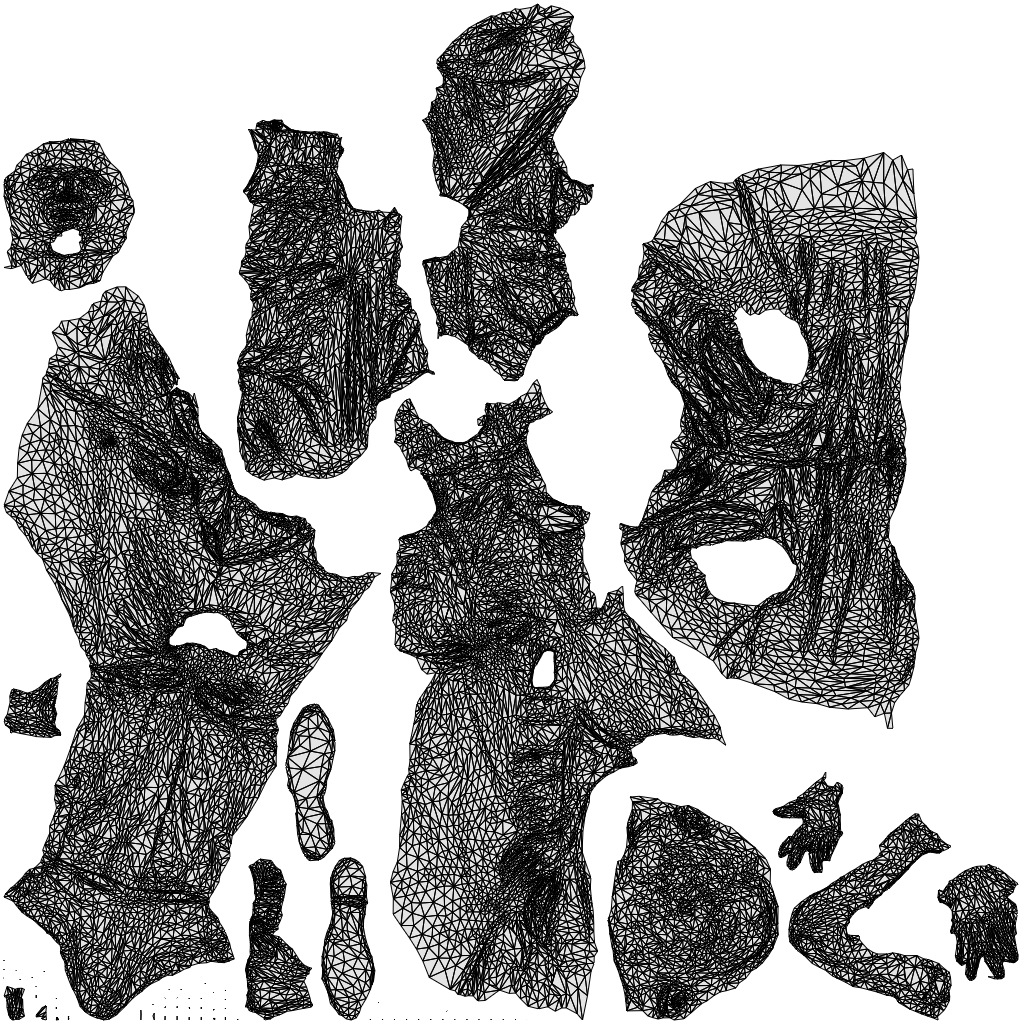 3D scanned man business, photorealistic archviz people for Enscape and SketchUp, wireframe top-down view