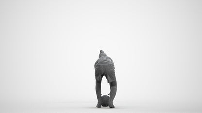 3D human model girl sport, photogrammetry scanned person for archviz, wireframe front view