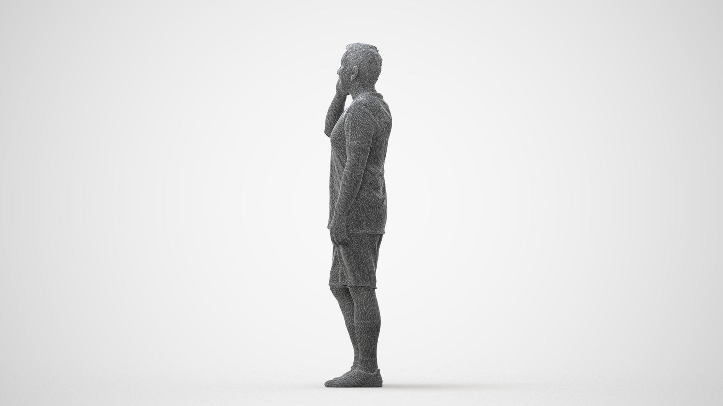 3D scanned man sport, photorealistic archviz people for Enscape and SketchUp, square thumbnail