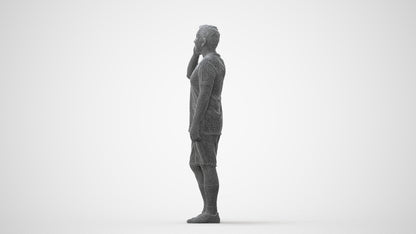 3D scanned man sport, photorealistic archviz people for Enscape and SketchUp, square thumbnail