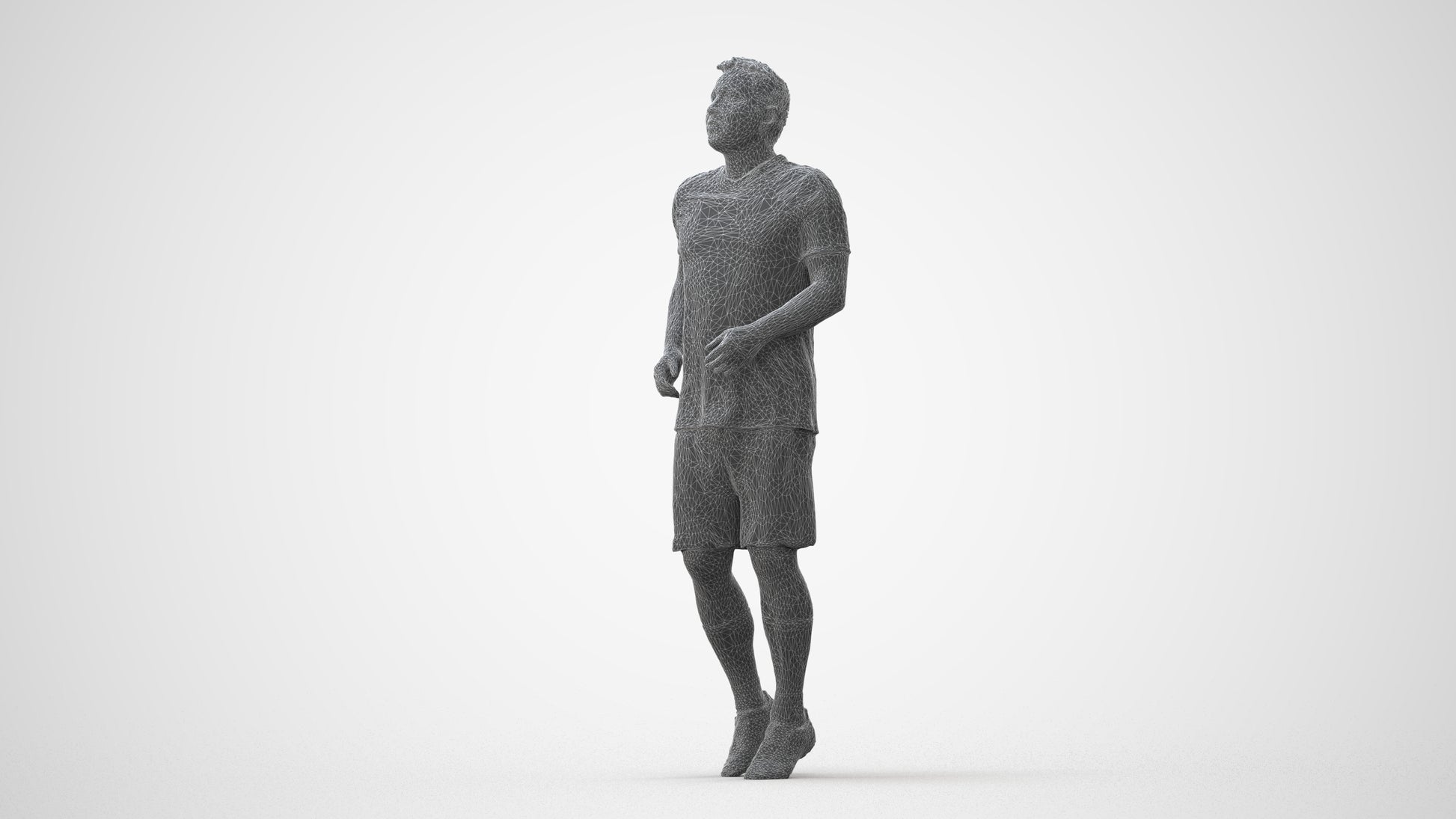 realistic 3D people man sport, render-ready for V-Ray and Corona, FBX OBJ, square thumbnail