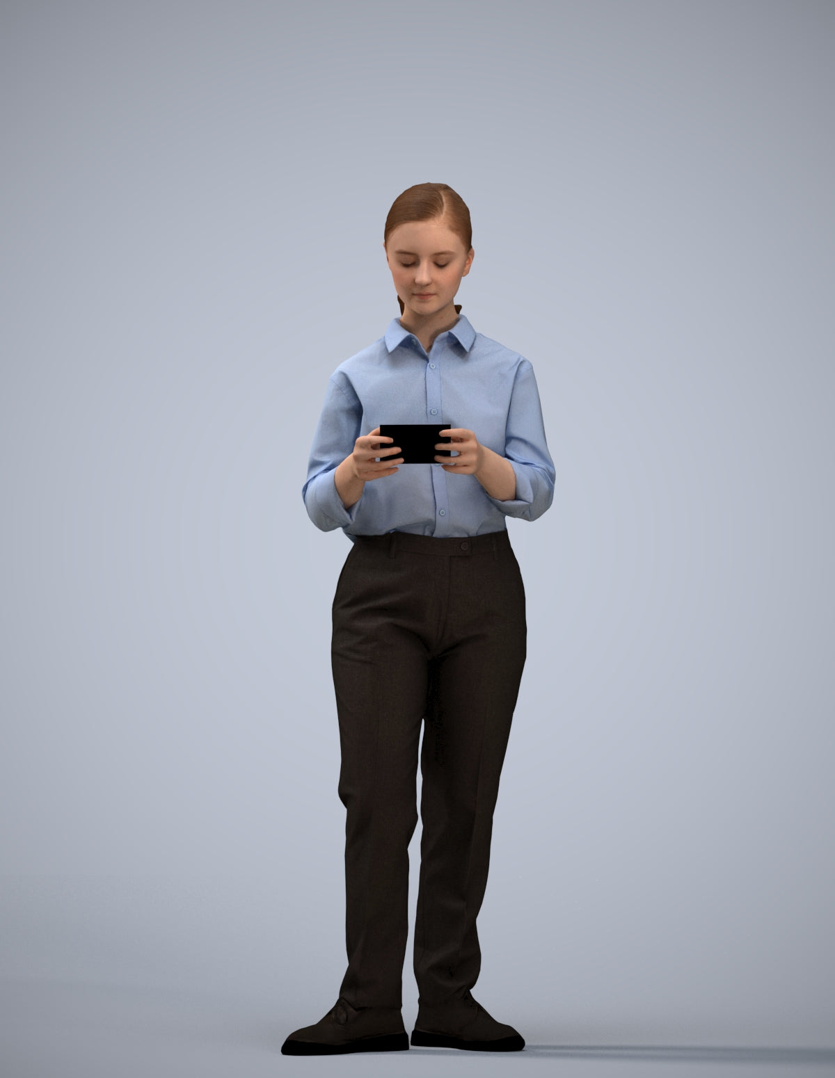 3D scanned girl kids, photorealistic archviz people for Enscape and SketchUp
