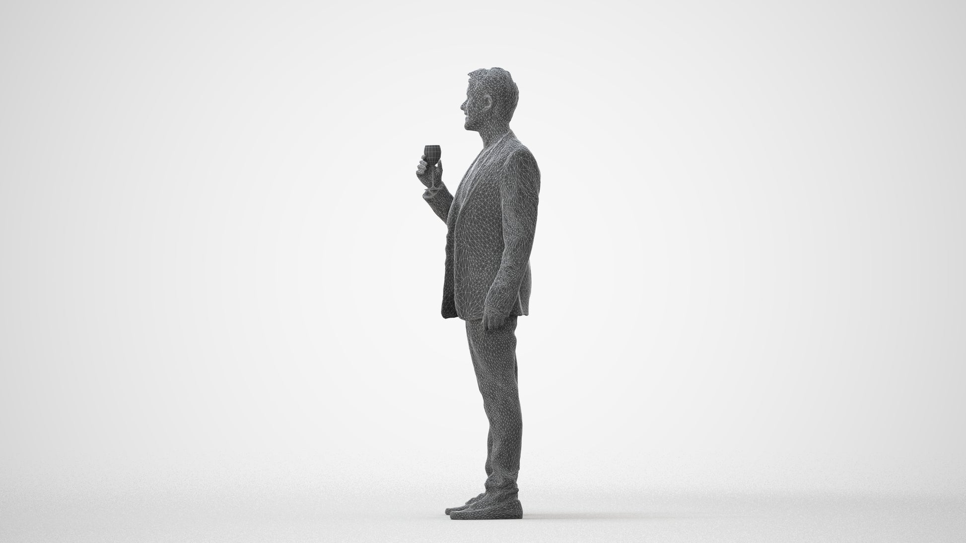 scanned 3D man formal formalaffairs, photogrammetry people for Enscape and V-Ray, square thumbnail