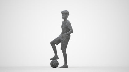 photogrammetry 3D boy casual kids, realistic human model archviz FBX, wireframe back view