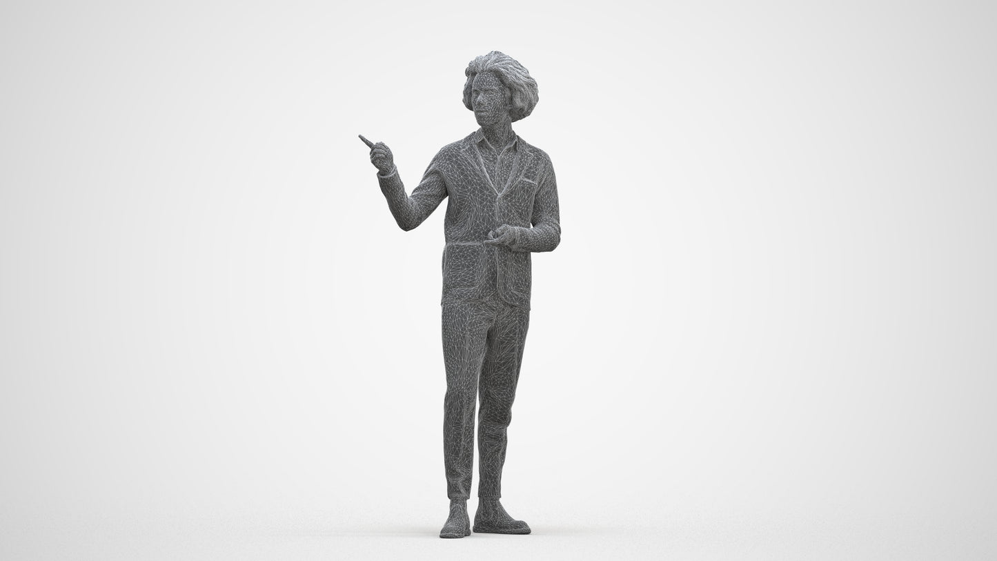 realistic 3D man business shopping, scanned archviz people for Blender and 3ds Max, three-quarter front view render