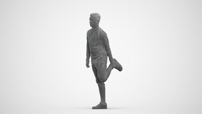 scanned 3D boy sport, photogrammetry people for Enscape and V-Ray, three-quarter front view render